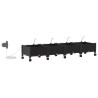 Porte-plante de jardin avec irrigation et roues 4 pc Noir PP 644820644820