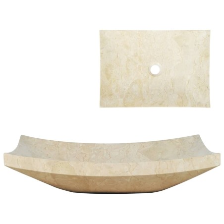 Évier 50 x 35 x 12 cm Marbre Crème 644821644821