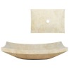 Évier 50 x 35 x 12 cm Marbre Crème 644821644821