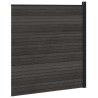 Ensemble de Clôture 175 x 186 cm WPC et Aluminium Noir 644824644824