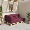 Coussin de canapé sur palette 3 pcs Marron 120 x 80 x 38 cm 644829644829
