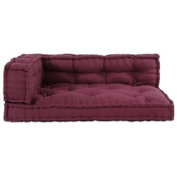 Coussin de canapé sur palette 3 pcs Marron 120 x 80 x 38 cm 644829644829