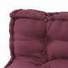 Coussin de canapé sur palette 3 pcs Marron 120 x 80 x 38 cm 644829644829
