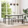 banc Blanc 110 x 35 x 45 cm Bois de pin massif 644847644847