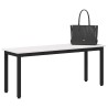 banc Blanc 110 x 35 x 45 cm Bois de pin massif 644847644847