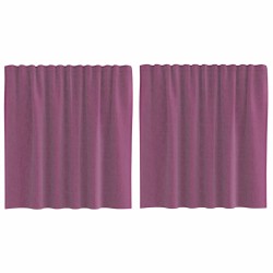 Rideaux en voile à œillets (2 pcs) violets 644850644850