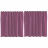 Rideaux en voile à œillets (2 pcs) violets 644850644850