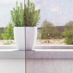 Rideaux en voile à œillets (2 pcs) violets 644850644850