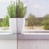 Rideaux en voile à œillets (2 pcs) violets 644850644850