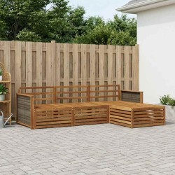 Ensemble de canapés d'extérieur Naturel 249,5 x 162,5 x 73 cm 644855644855