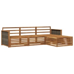Ensemble de canapés d'extérieur Naturel 249,5 x 162,5 x 73 cm 644855644855