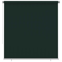 Store roulant d'extérieur 225 (l) x 230 (H) cm vert foncé HDPE 644856644856