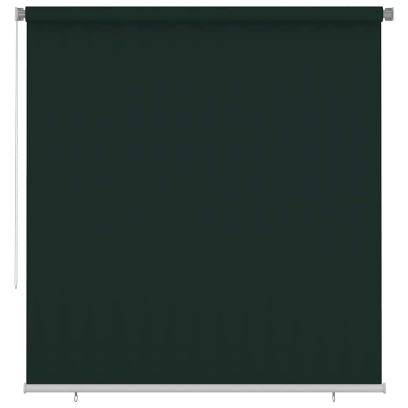Store roulant d'extérieur 225 (l) x 230 (H) cm vert foncé HDPE 644856644856