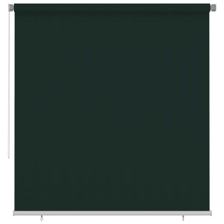 Store roulant d'extérieur 225 (l) x 230 (H) cm vert foncé HDPE 644856644856