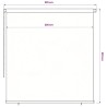 Store roulant d'extérieur 225 (l) x 230 (H) cm vert foncé HDPE 644856644856