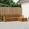 Ensemble de canapés d'extérieur Naturel 249 x 162,5 x 73 cm 644857644857