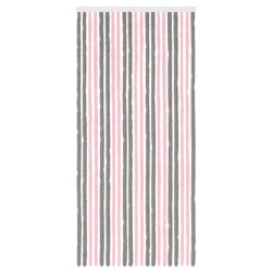 Rideau anti-insectes en chenille Gris Argent et Rose 644863644863