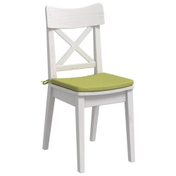 Coussins de siège 4 pcs Vert clair 40 x 40 x 3 cm tissu 644865644865