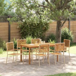 Ensemble de salle à manger pour jardin 7 pcs Beige 644869644869