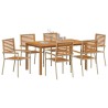 Ensemble de salle à manger pour jardin 7 pcs Beige 644869644869