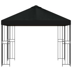 Pavillon 3 x 3 m Noir Polyester et Acier 190 gsm 644873644873