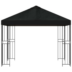 Pavillon 3 x 3 m Noir Polyester et Acier 190 gsm 644873644873