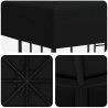 Pavillon 3 x 3 m Noir Polyester et Acier 190 gsm 644873644873