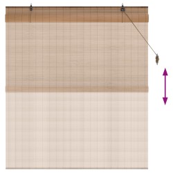 Store enrouleur Marron 160 x 160 cm Bambou 644882644882