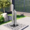 Fontaine de jardin Argenté 48x34x123 cm Acier inoxydable 644883644883