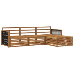 Ensemble de canapés d'extérieur Naturel 249 x 162,5 x 73 cm 644886644886