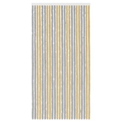 Rideau anti-insectes en chenille Gris et Beige 100 x 200 cm 644891644891