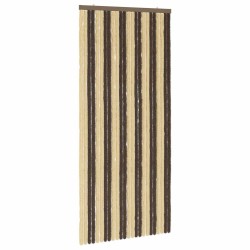 Rideau anti-insectes en chenille Marron Foncé et Beige 644892644892