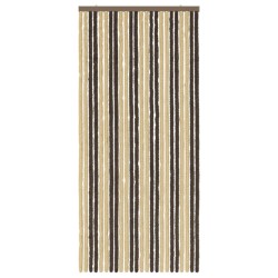 Rideau anti-insectes en chenille Marron Foncé et Beige 644892644892
