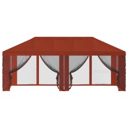 Housse de tonnelle avec murs latéraux Terre cuite Polyester 644893644893