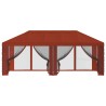 Housse de tonnelle avec murs latéraux Terre cuite Polyester 644893644893