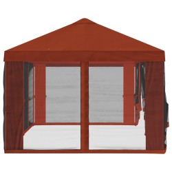 Housse de tonnelle avec murs latéraux Terre cuite Polyester 644893644893
