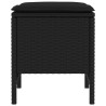 Pouf de Jardin 2 Pièce Noir 38 x 38 x 45 cm Rotin PE 644896644896