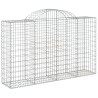 Paniers à gabions arqués 7 pcs 200x50x120/140 cm Fer galvanisé 644904644904