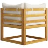 Salon de jardin 5 pcs avec coussins Bois d'acacia solide 644912644912