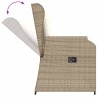 Salon de jardin avec coussins 3 pcs beige résine tressée 644914644914