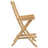 Tabourets de bar d'extérieur avec repose-pieds 2 pcs pliables en bambou 644917644917