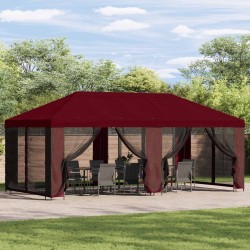 Housse de tonnelle avec murs latéraux Bordeaux 600,5 x 300,5 cm 644919644919