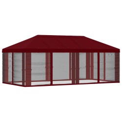 Housse de tonnelle avec murs latéraux Bordeaux 600,5 x 300,5 cm 644919644919