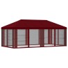 Housse de tonnelle avec murs latéraux Bordeaux 600,5 x 300,5 cm 644919644919