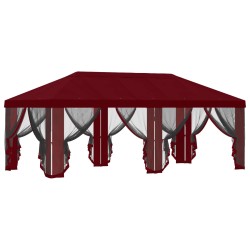 Housse de tonnelle avec murs latéraux Bordeaux 600,5 x 300,5 cm 644919644919