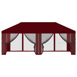 Housse de tonnelle avec murs latéraux Bordeaux 600,5 x 300,5 cm 644919644919