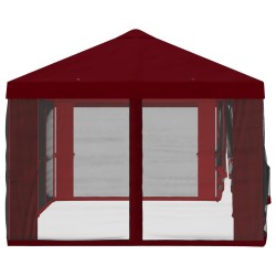 Housse de tonnelle avec murs latéraux Bordeaux 600,5 x 300,5 cm 644919644919