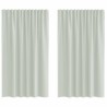 Rideaux en voile à œillets 2 pcs gris clair 644921644921