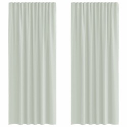 Rideaux en voile à œillets 2 pcs gris clair 644922644922