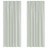 Rideaux en voile à œillets 2 pcs gris clair 644922644922